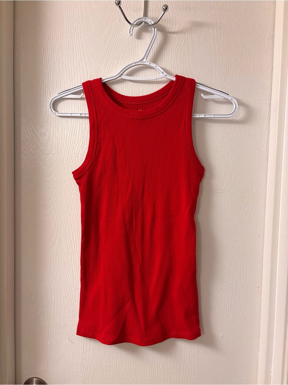 Maurices Red Ribbed Tank Top